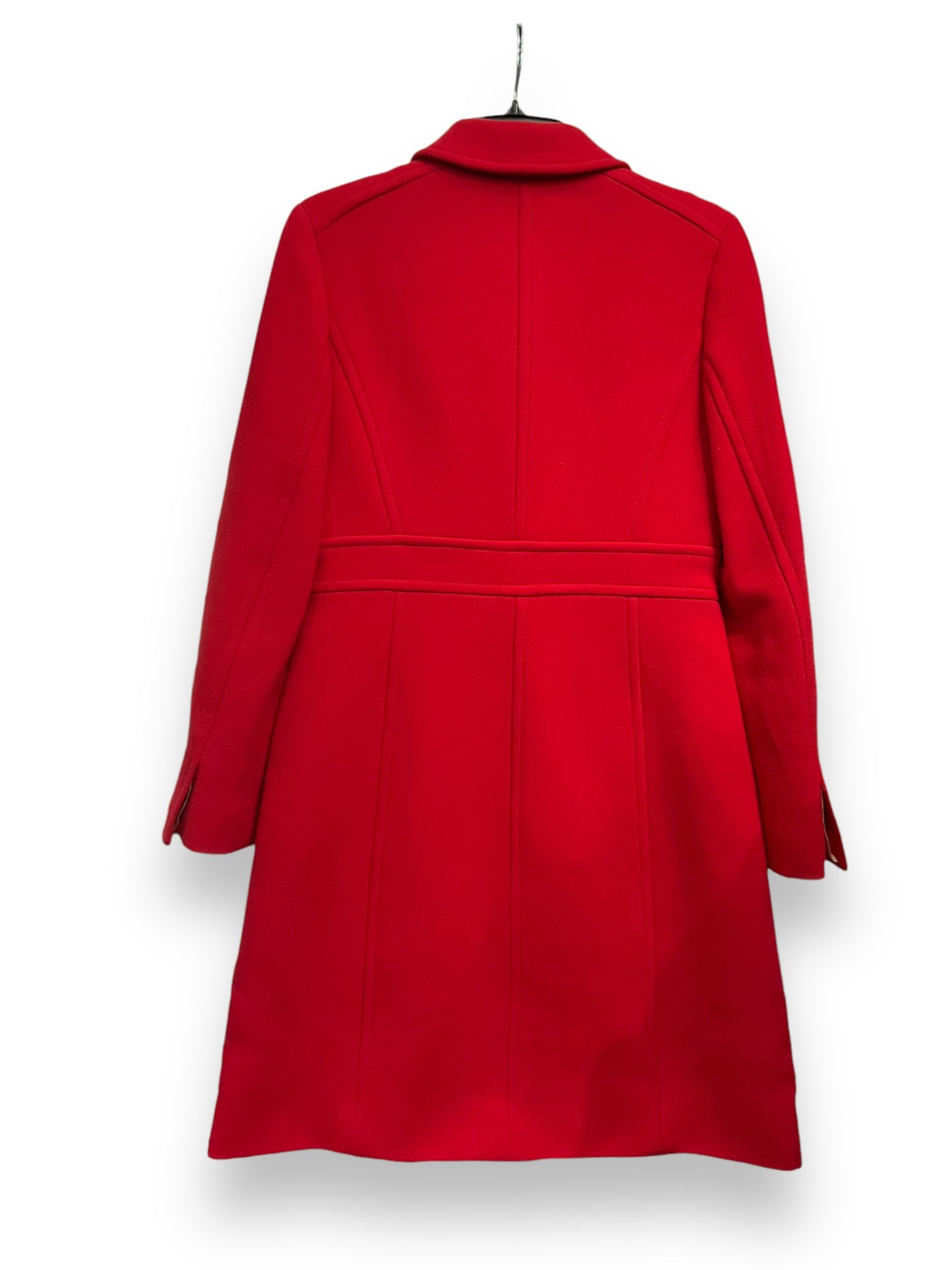 Coat Peacoat By J. Crew In Red, Size: 8