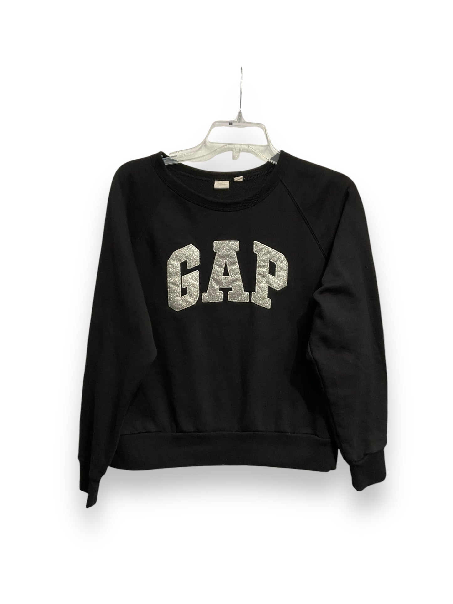 Sweatshirt Crewneck By Gap In Black, Size: S