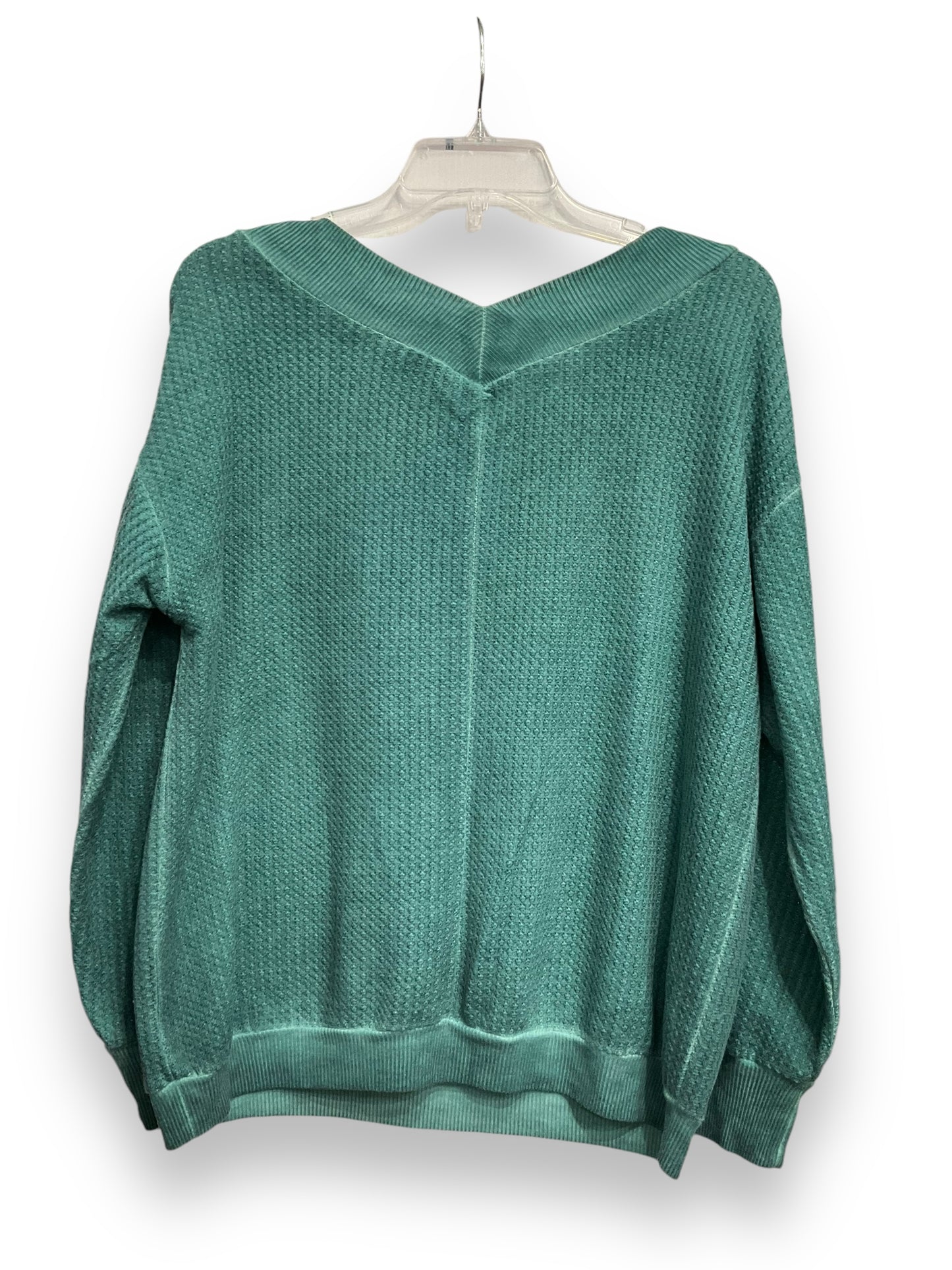 Top Long Sleeve By Clothes Mentor In Teal, Size: S