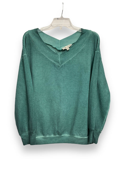 Top Long Sleeve By Clothes Mentor In Teal, Size: S