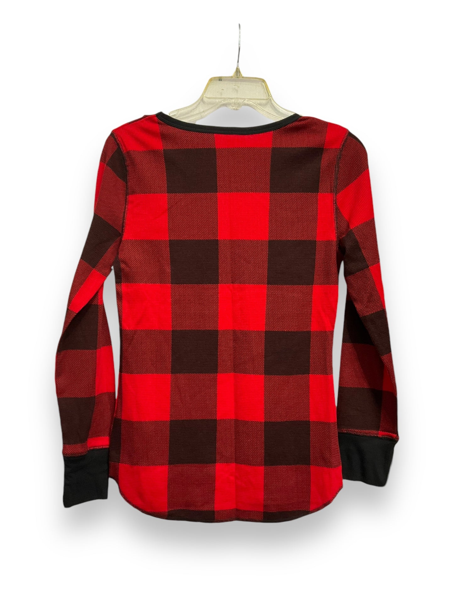 Top Long Sleeve By Old Navy In Plaid Pattern, Size: M