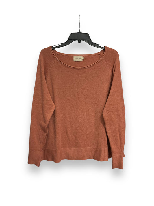 Top Long Sleeve By Dreamers In Peach, Size: M