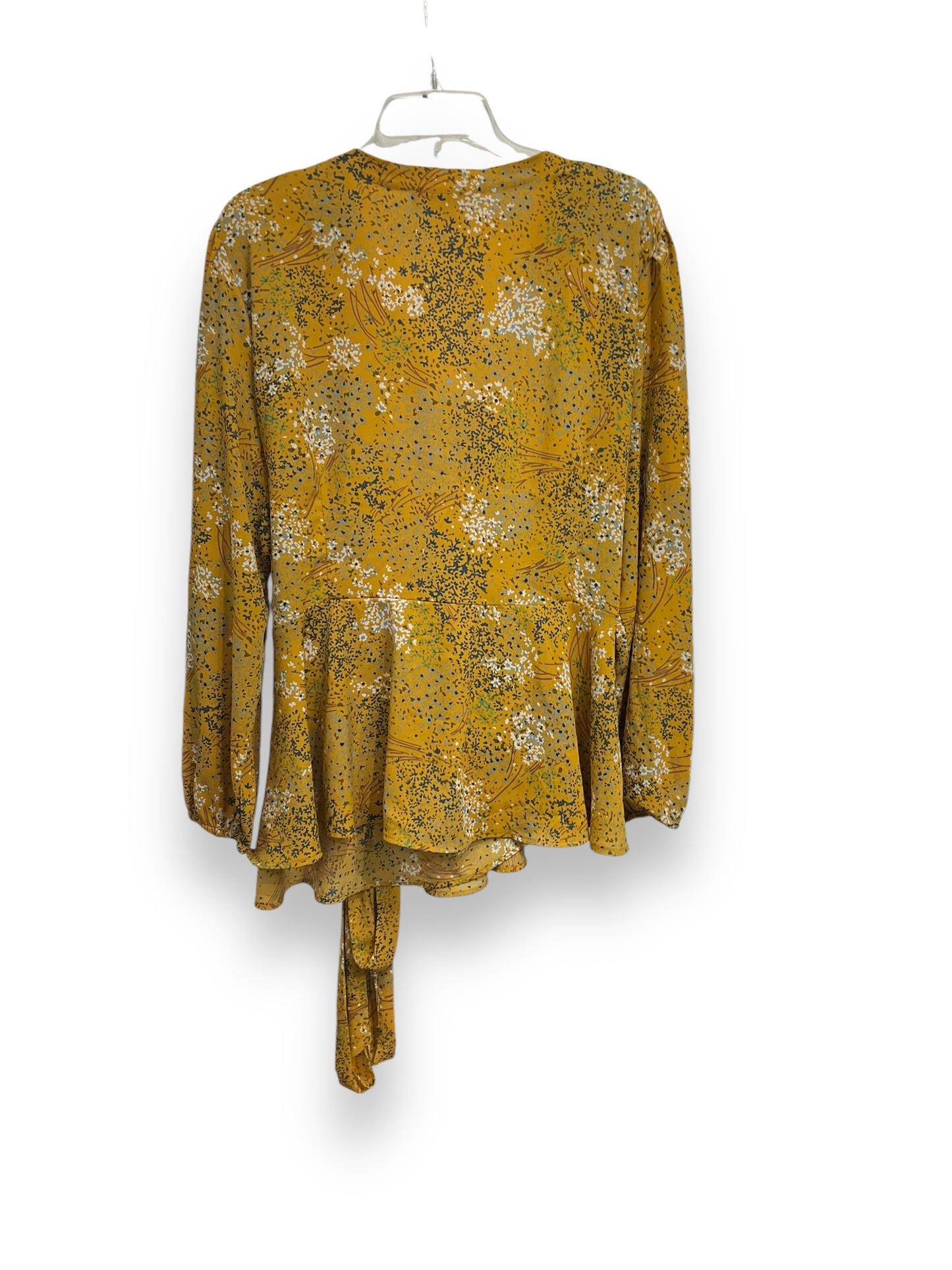 Blouse Long Sleeve By Loft In Floral Print, Size: 2x