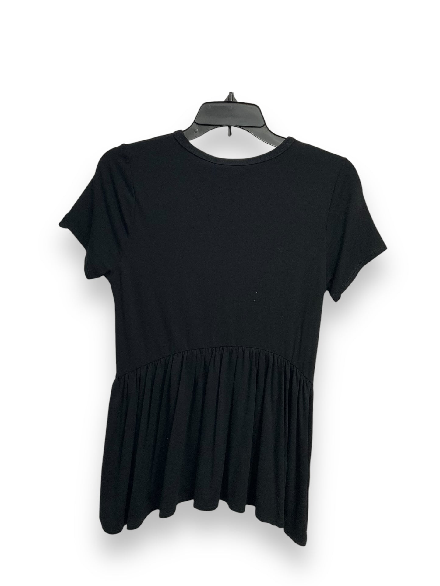 Top Short Sleeve By Gaze In Black, Size: S