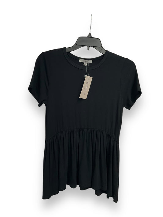 Top Short Sleeve By Gaze In Black, Size: S