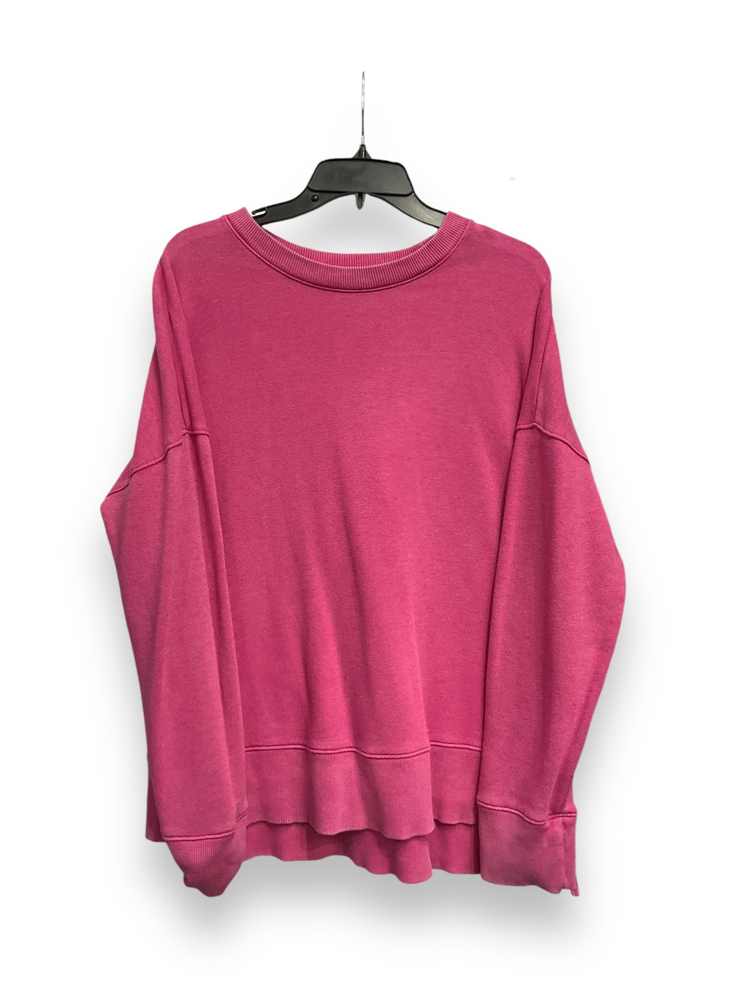 Sweatshirt Crewneck By Time And Tru In Pink, Size: L