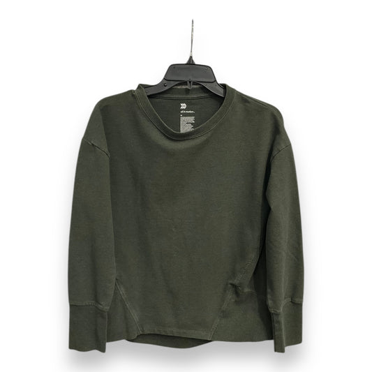 Athletic Top Long Sleeve Collar By All In Motion In Green, Size: M