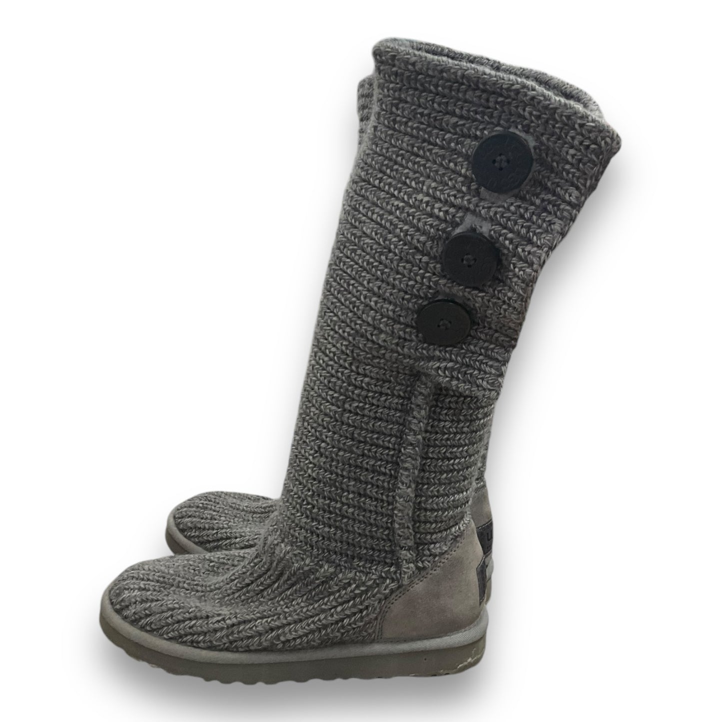 Boots Designer By Ugg In Grey, Size: 7