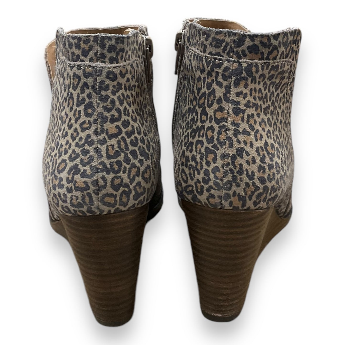 Boots Ankle Heels By Lucky Brand In Animal Print, Size: 8