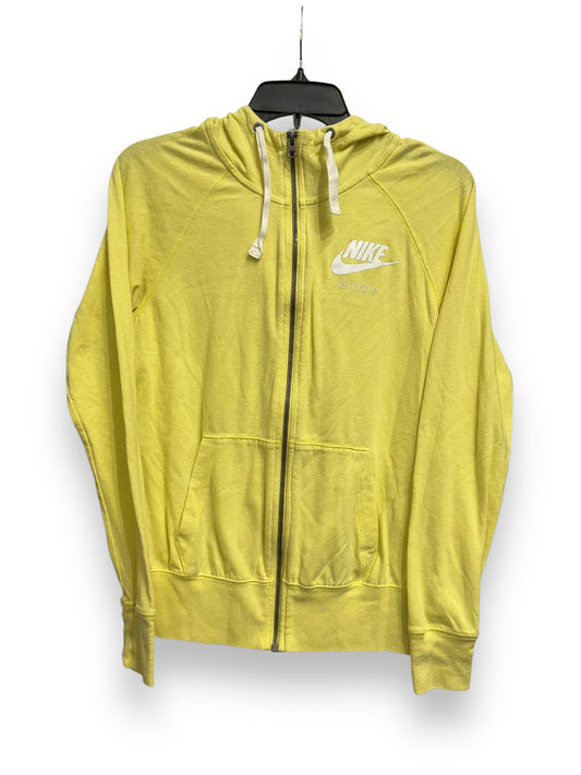 Athletic Jacket By Nike Apparel In Yellow, Size: S