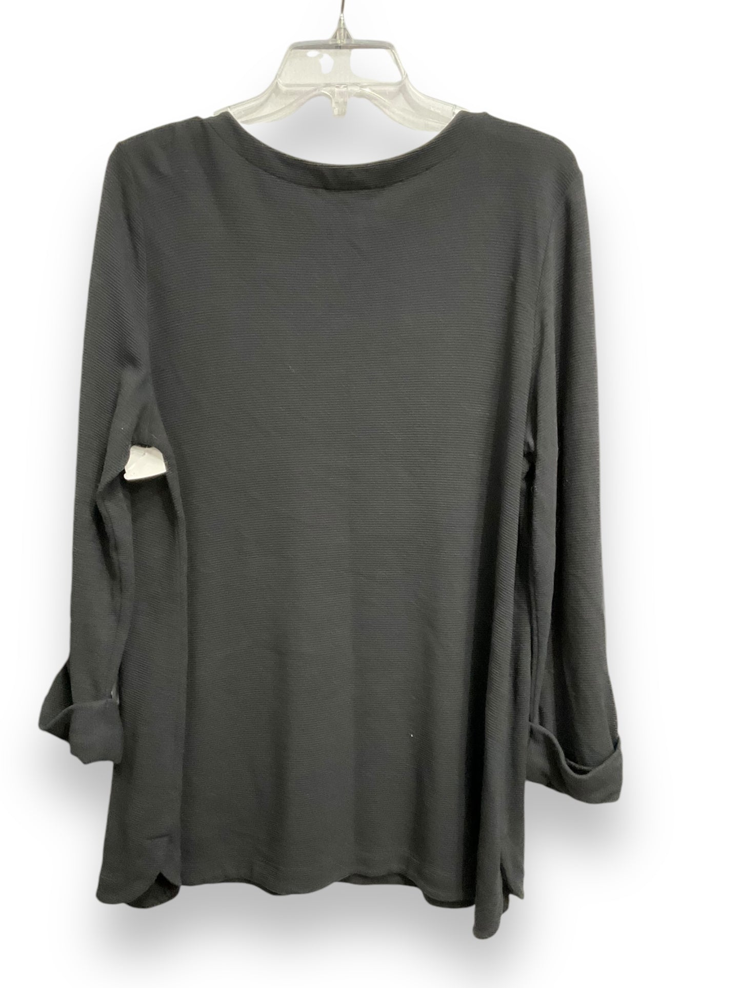 Top Long Sleeve Basic By J. Jill In Black, Size: L