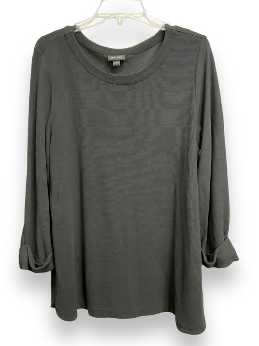 Top Long Sleeve Basic By J. Jill In Black, Size: L