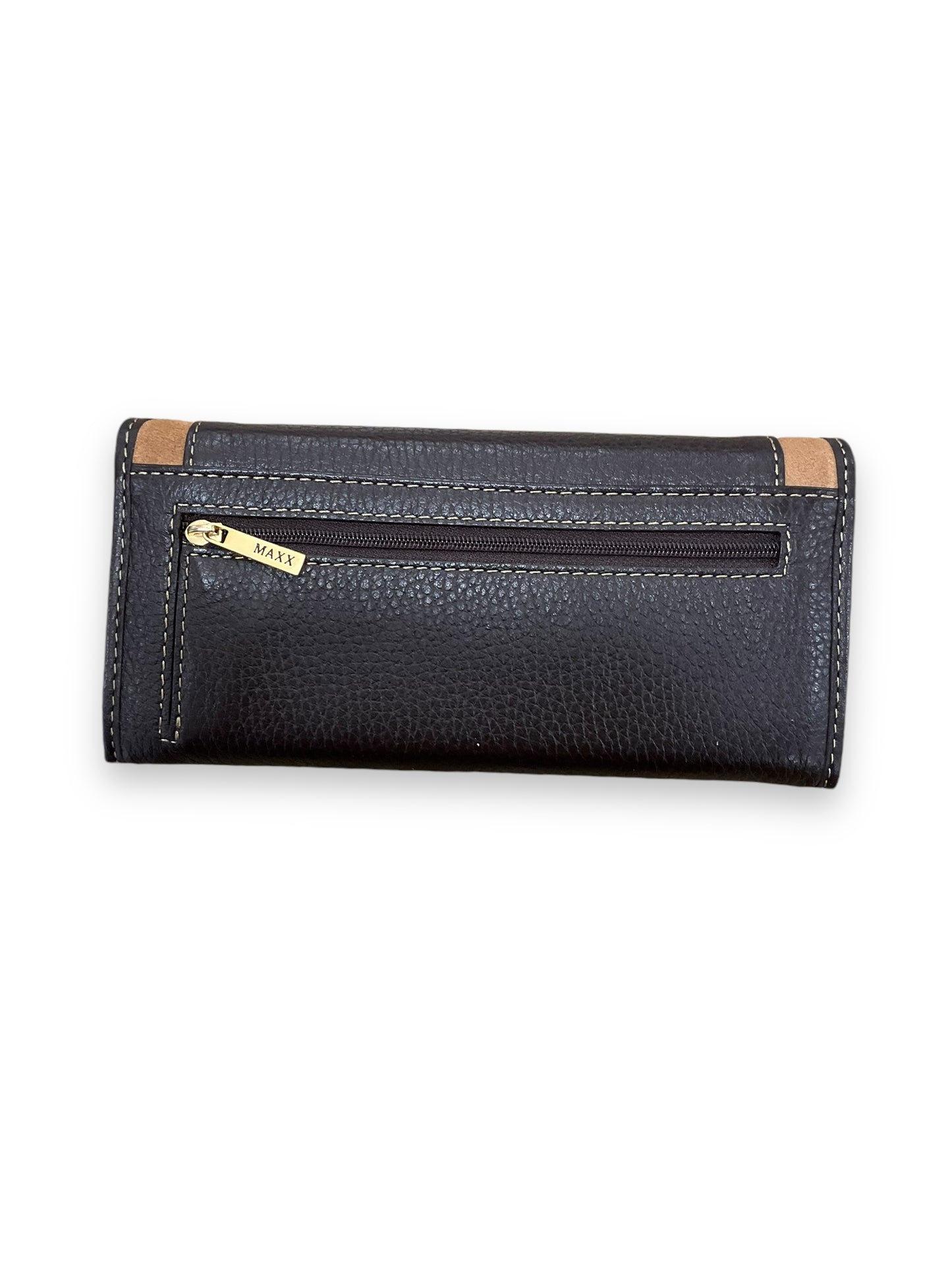 Wallet Leather By Maxx New York, Size: Medium