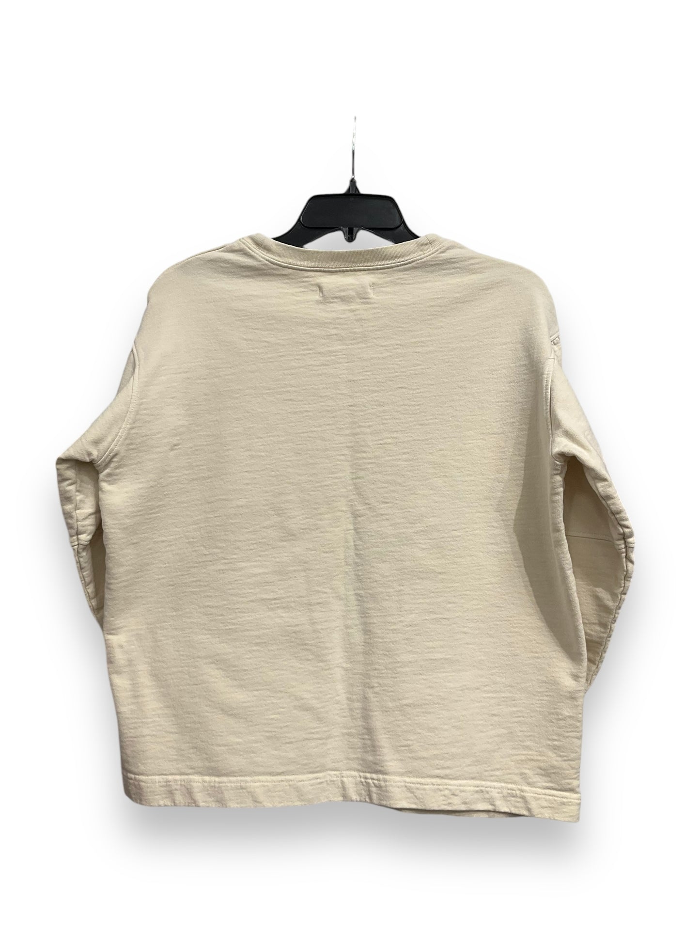 Sweatshirt Crewneck By Clothes Mentor In Cream, Size: Xs