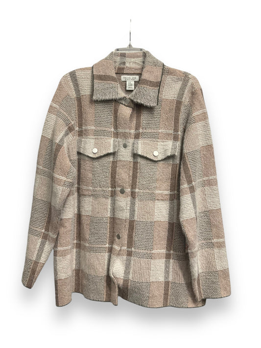 Jacket Shirt By Rachel Zoe In Plaid Pattern, Size: 2x