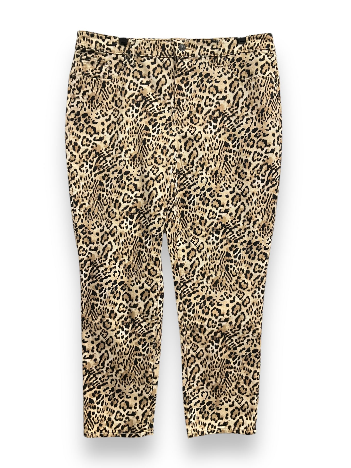 Jeans Skinny By Chicos In Animal Print, Size: 16