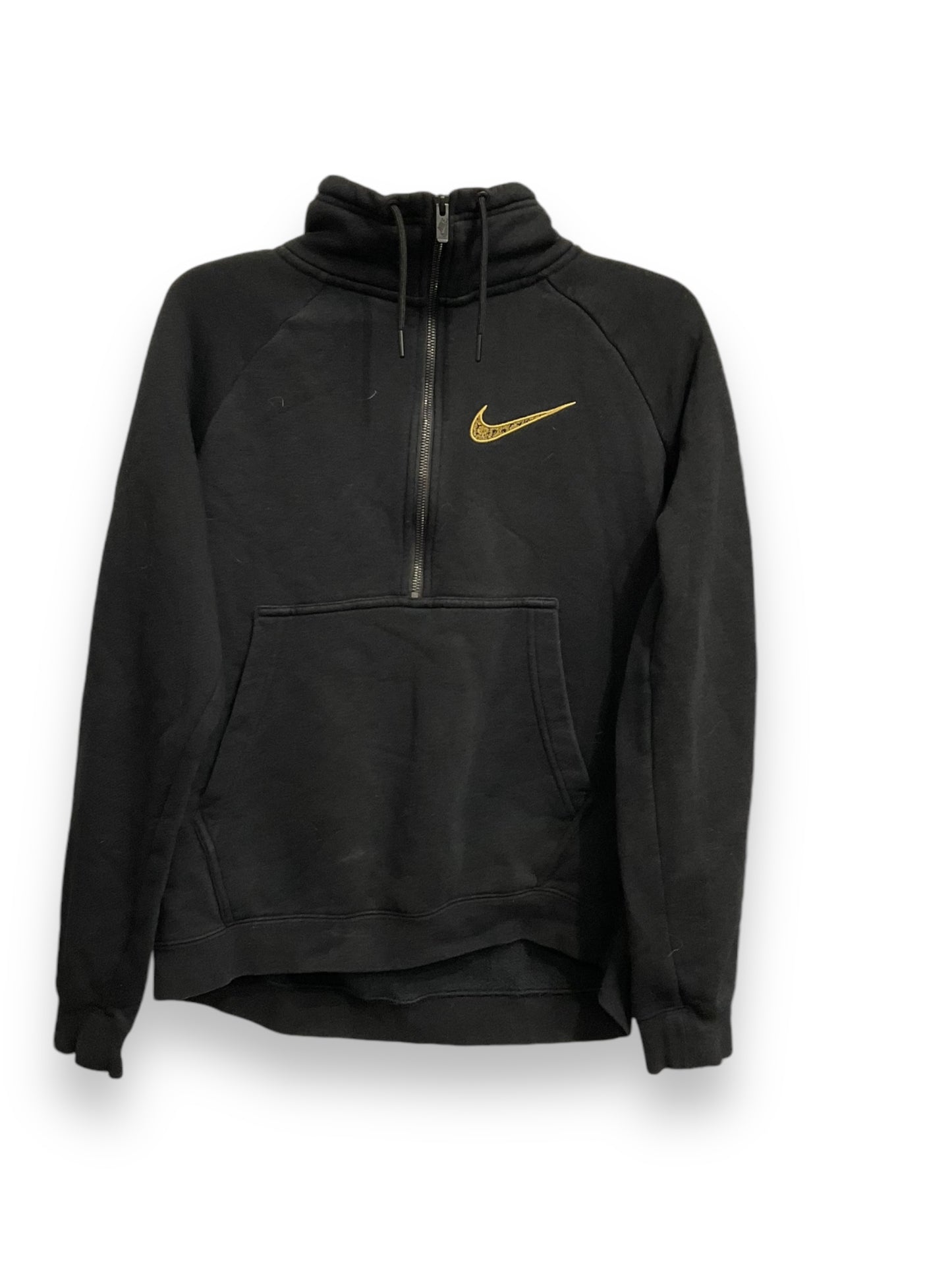 Athletic Sweatshirt Collar By Nike Apparel In Black, Size: M