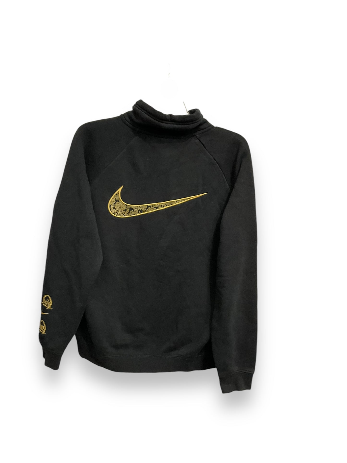 Athletic Sweatshirt Collar By Nike Apparel In Black, Size: M