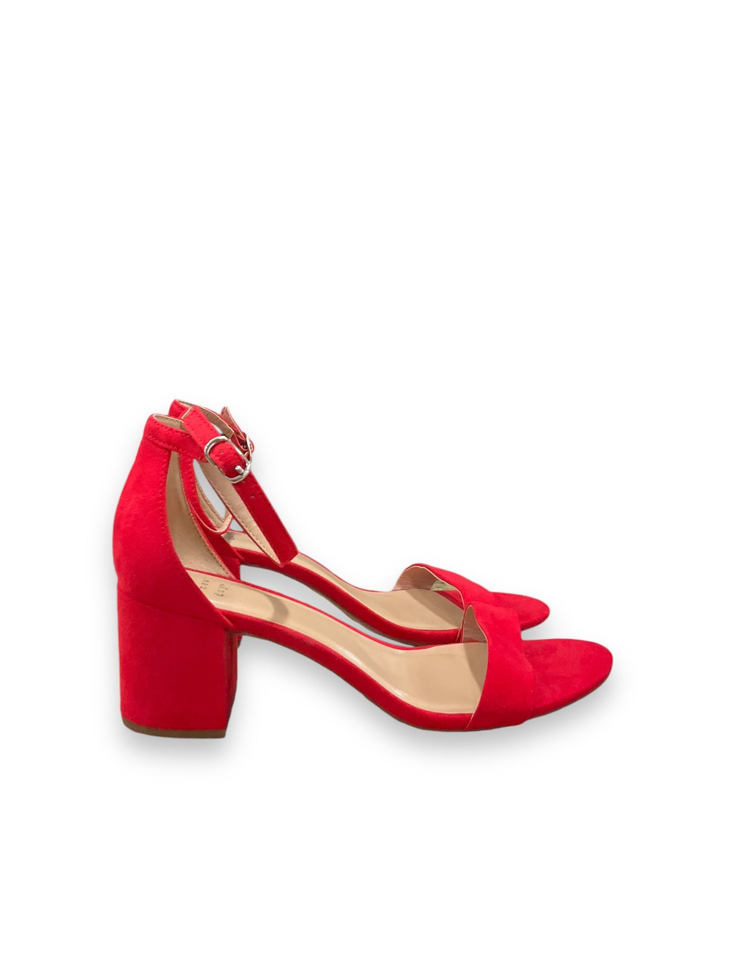 Shoes Heels Block By A New Day In Red, Size: 8.5