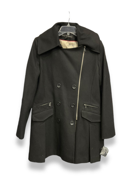 Coat Peacoat By Via Spiga In Black, Size: 14