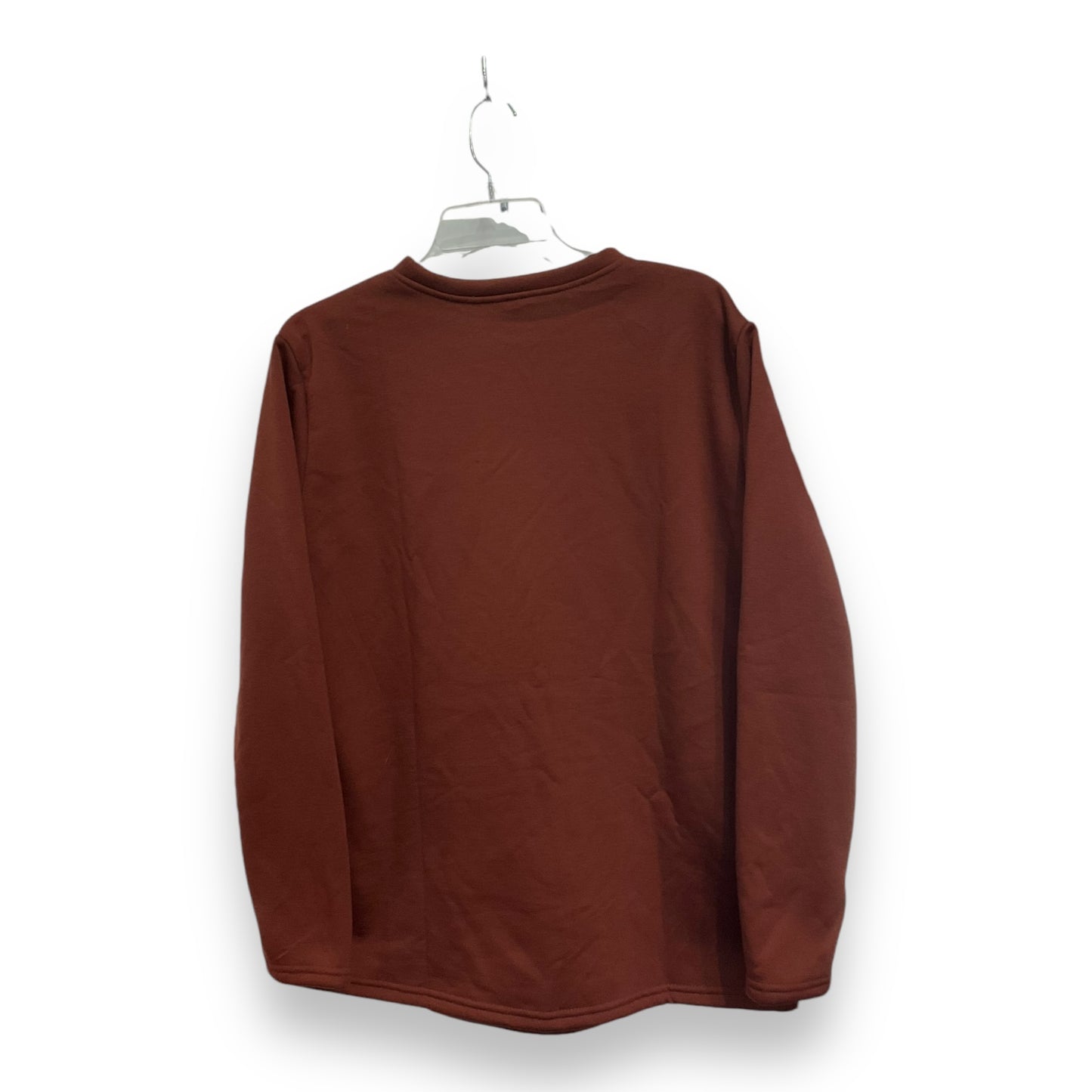 Sweatshirt Crewneck By Clothes Mentor In Brown, Size: L