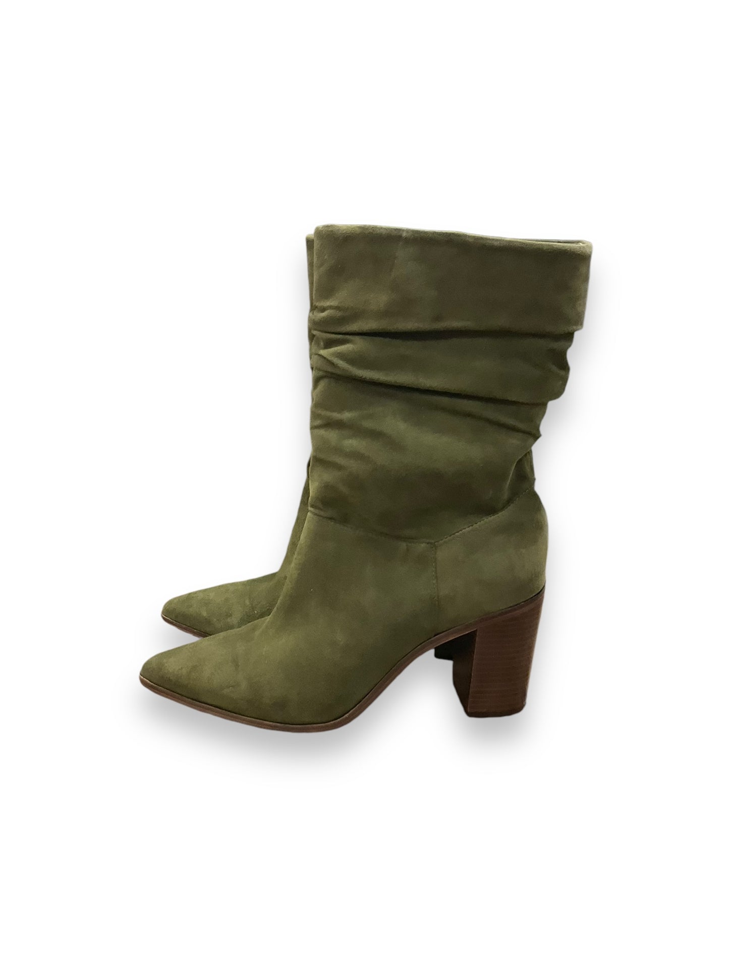 Boots Ankle Heels By Cma In Green, Size: 8