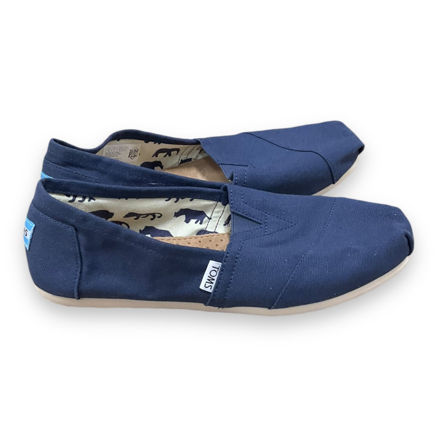 Shoes Flats By Toms In Blue, Size: 10