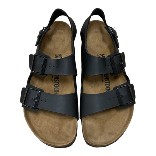 Sandals Flats By Birkenstock In Blue & Tan, Size: 9