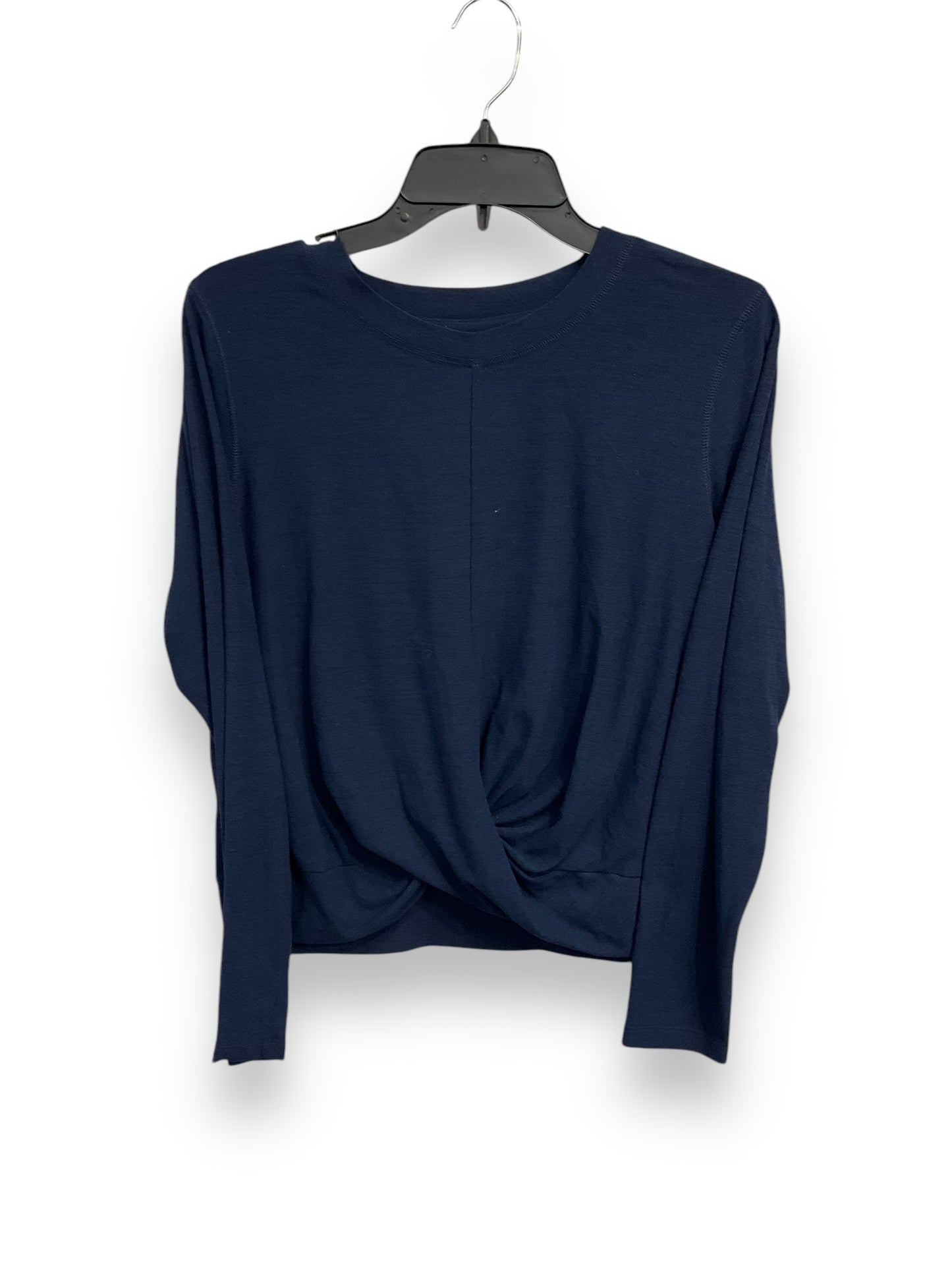 Athletic Top Long Sleeve Crewneck By Old Navy In Navy, Size: L