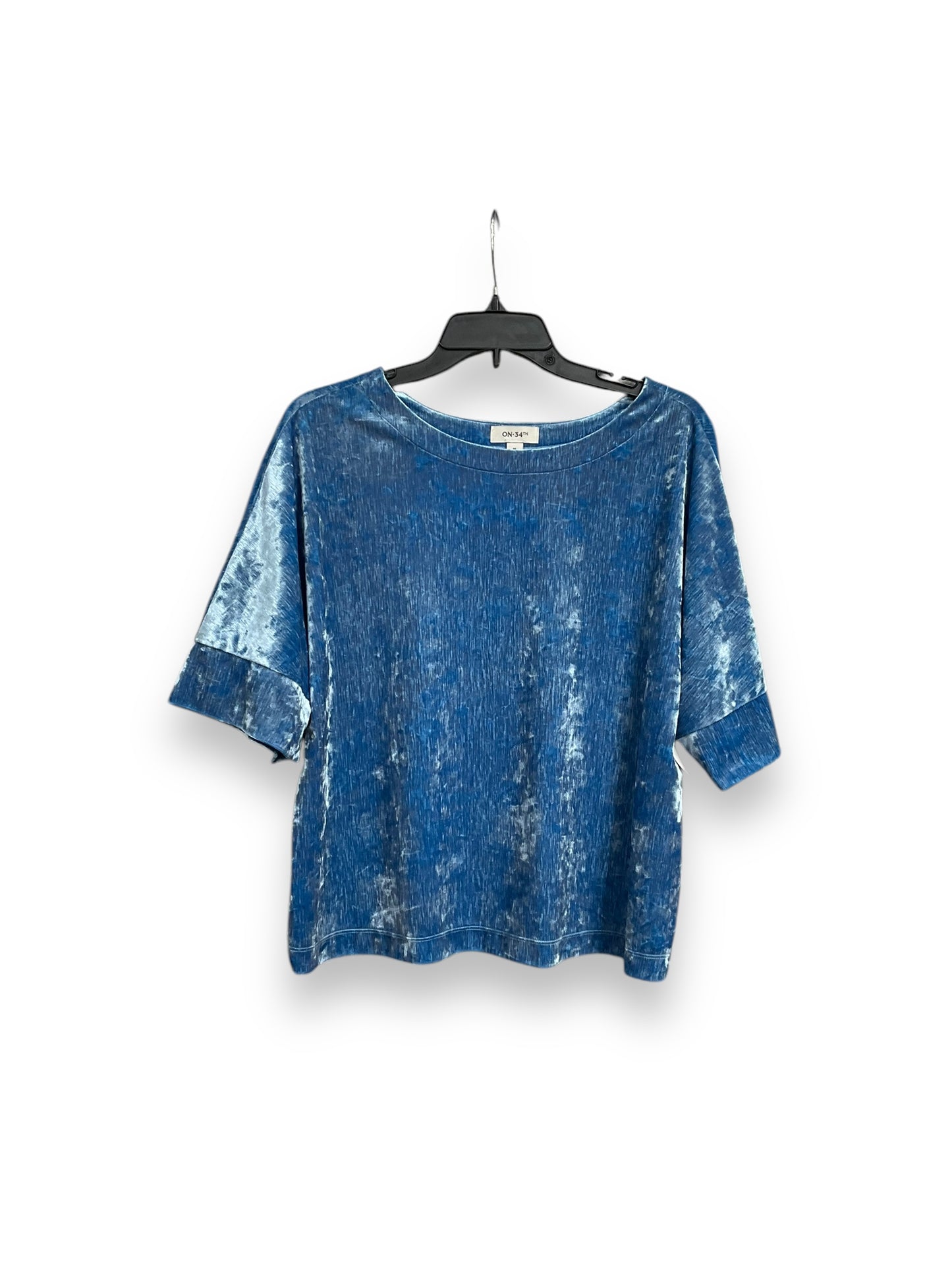 Top Short Sleeve By Cmc In Blue, Size: M