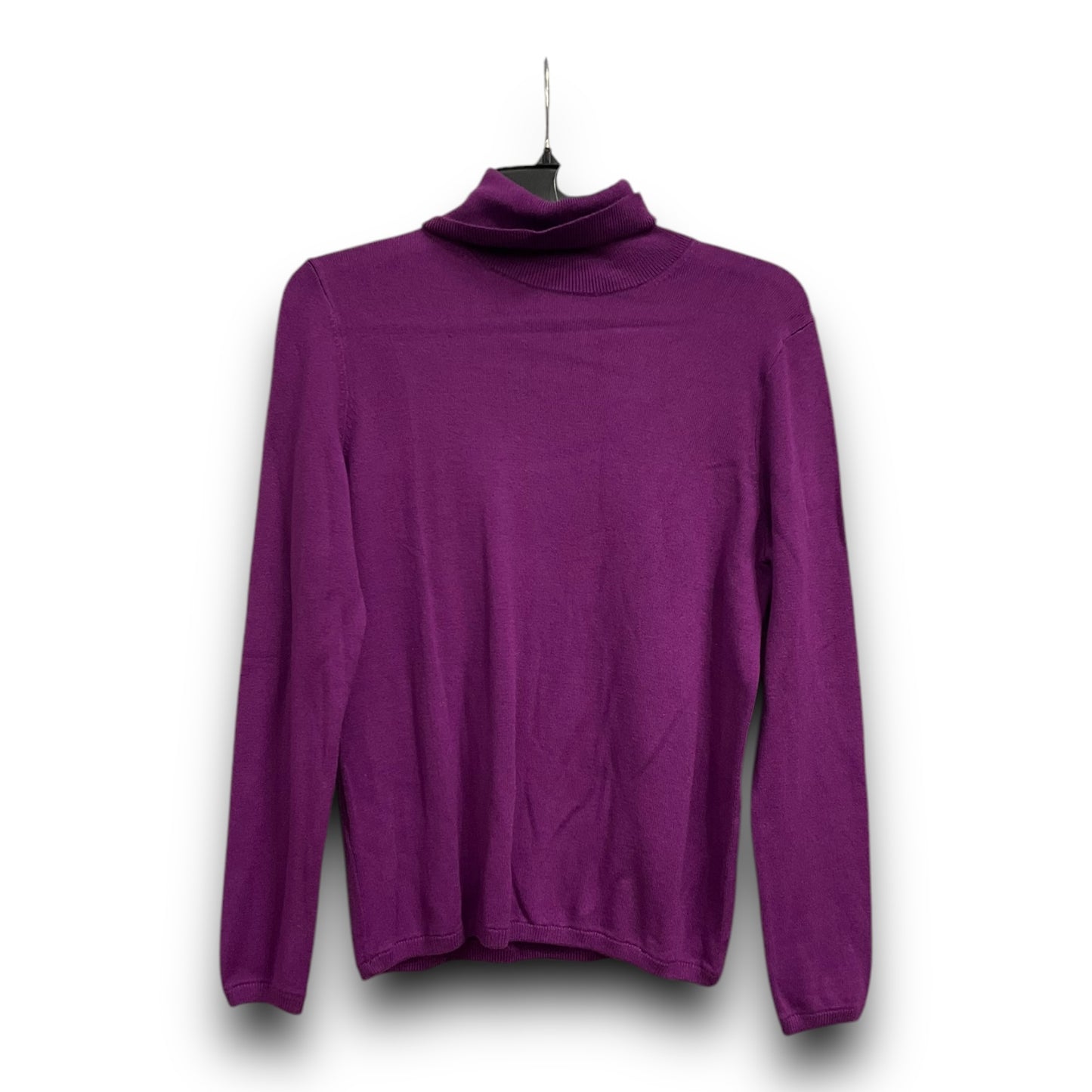 Sweater By Ann Taylor In Purple, Size: Mp