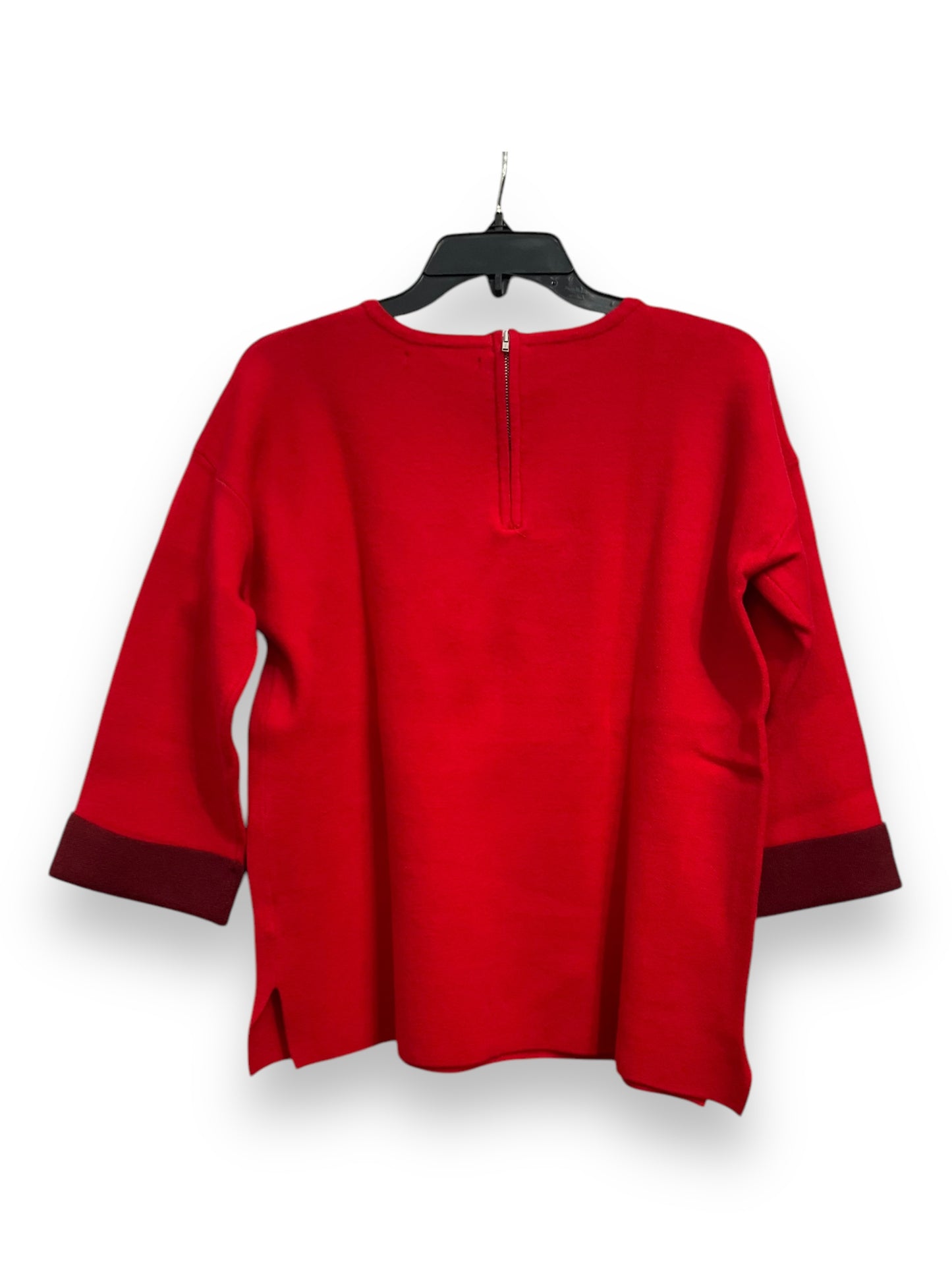 Sweater By Tahari By Arthur Levine In Red, Size: M