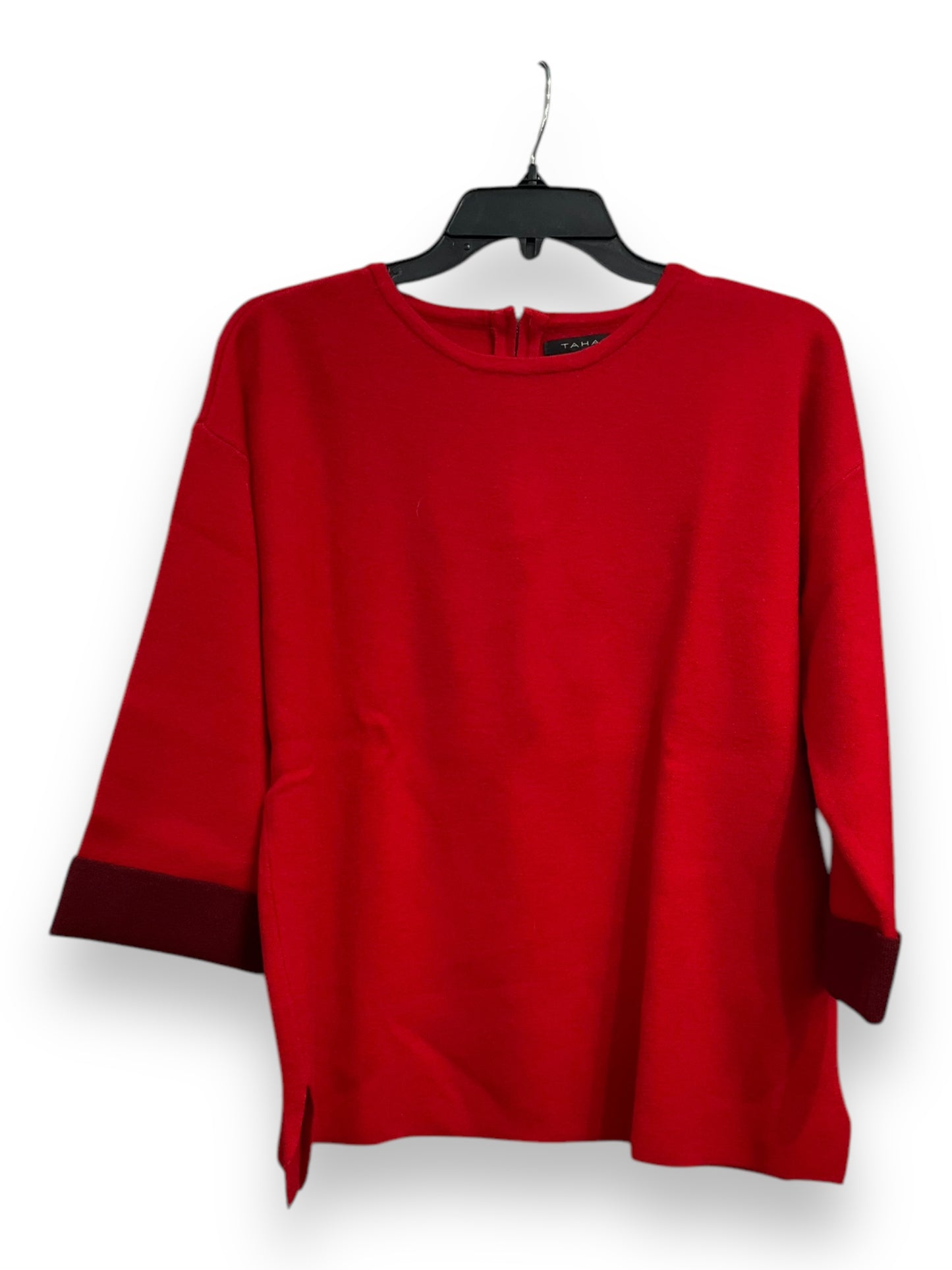 Sweater By Tahari By Arthur Levine In Red, Size: M