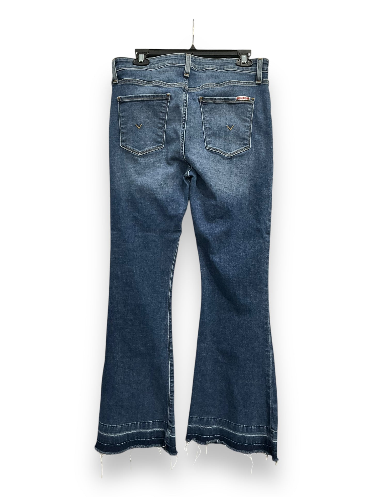 Jeans Flared By Hudson In Blue Denim, Size: 10