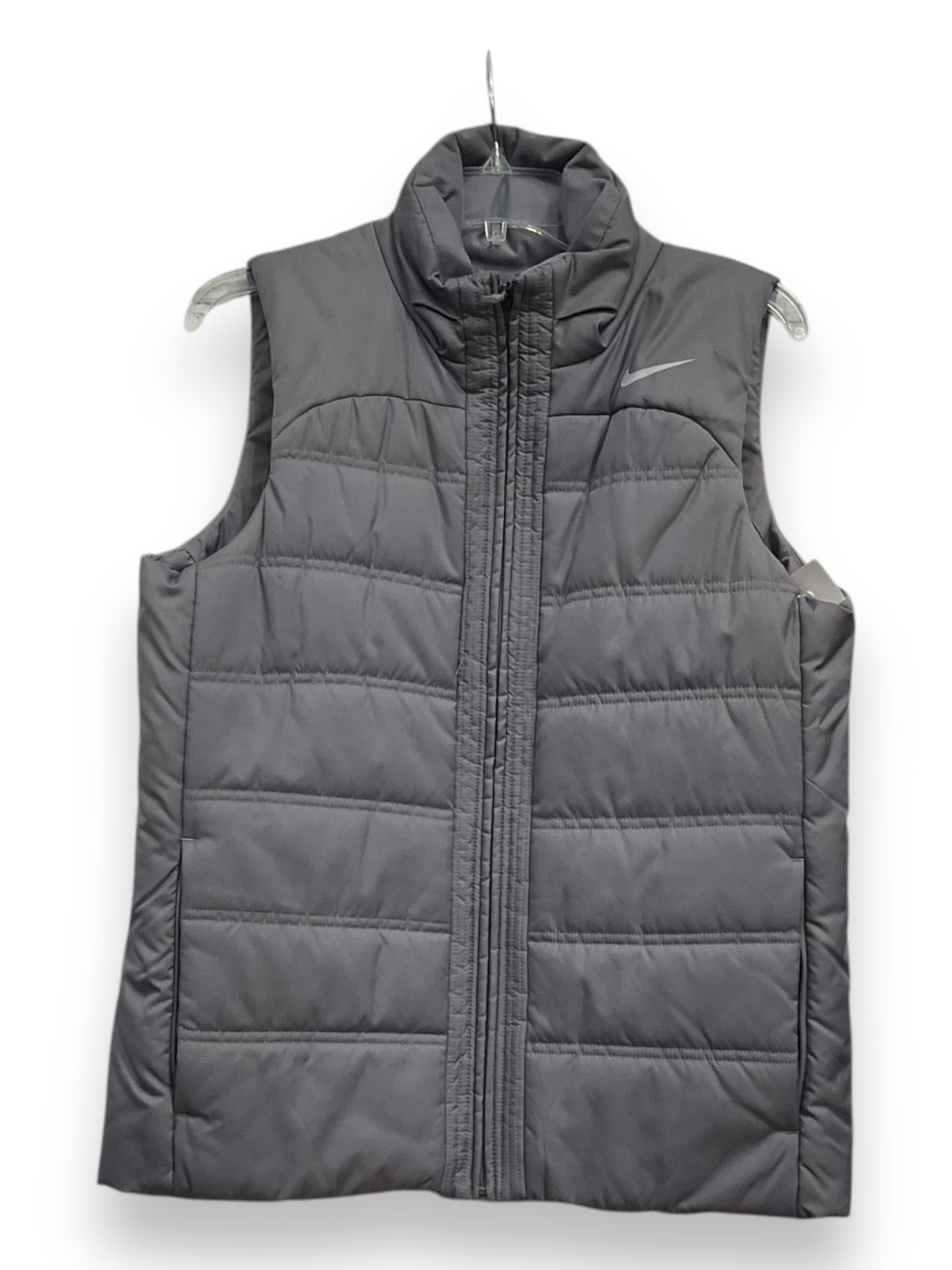 Vest Puffer & Quilted By Nike Apparel In Grey, Size: L