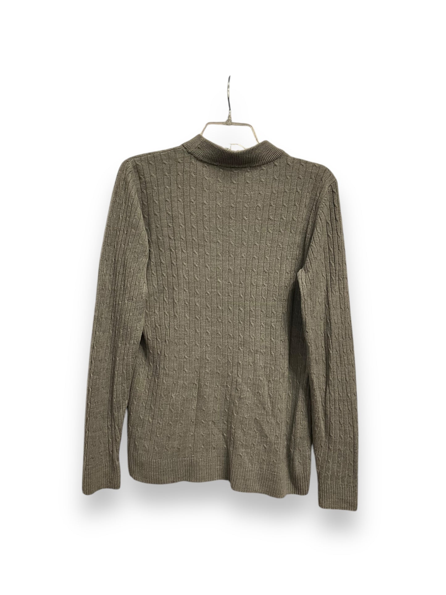 Sweater By Karen Scott In Grey, Size: M