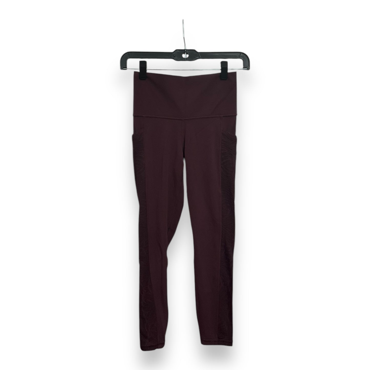 Athletic Leggings By Athleta In Maroon, Size: Xs