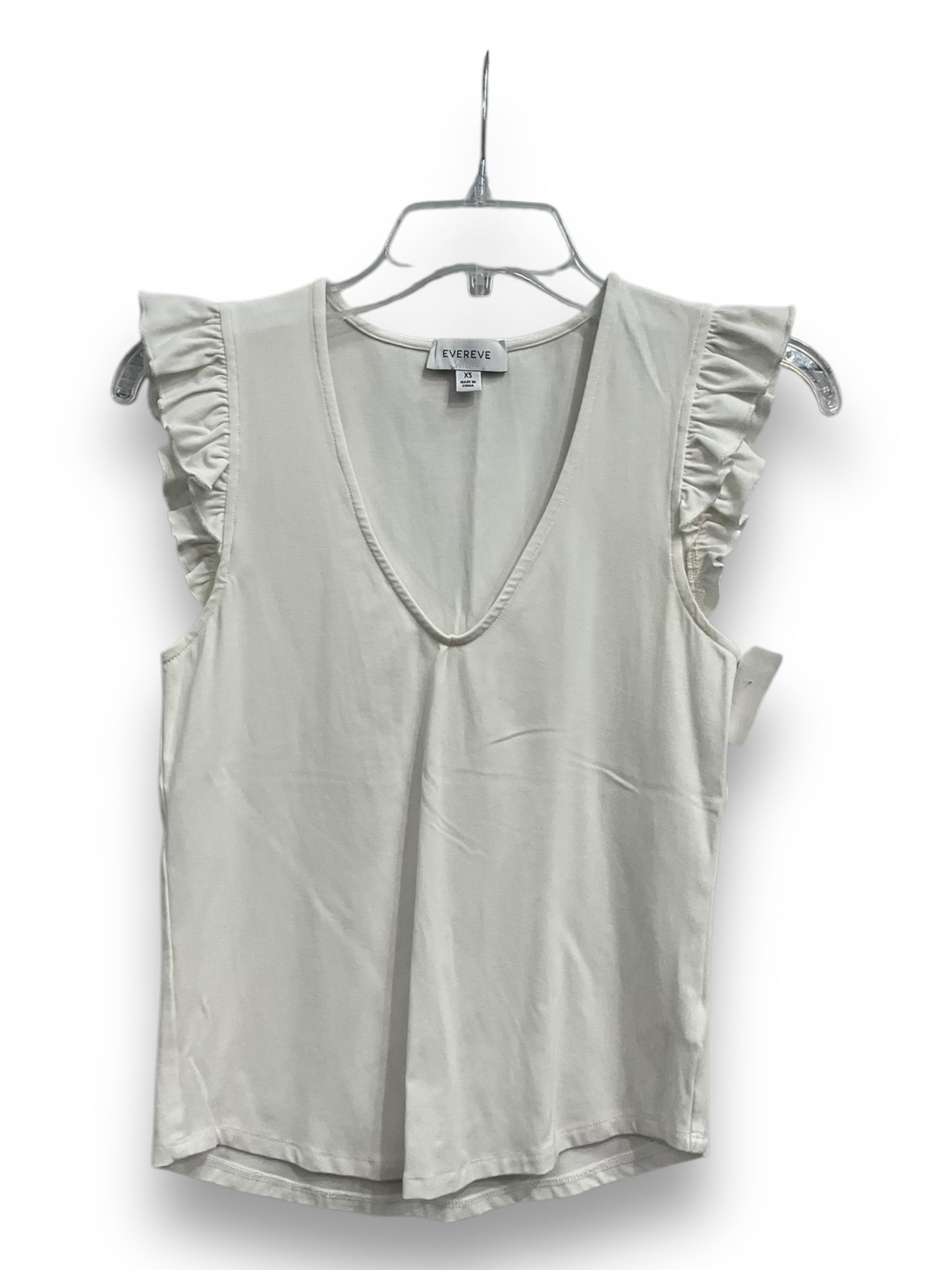 Top Sleeveless By Evereve In White, Size: Xs