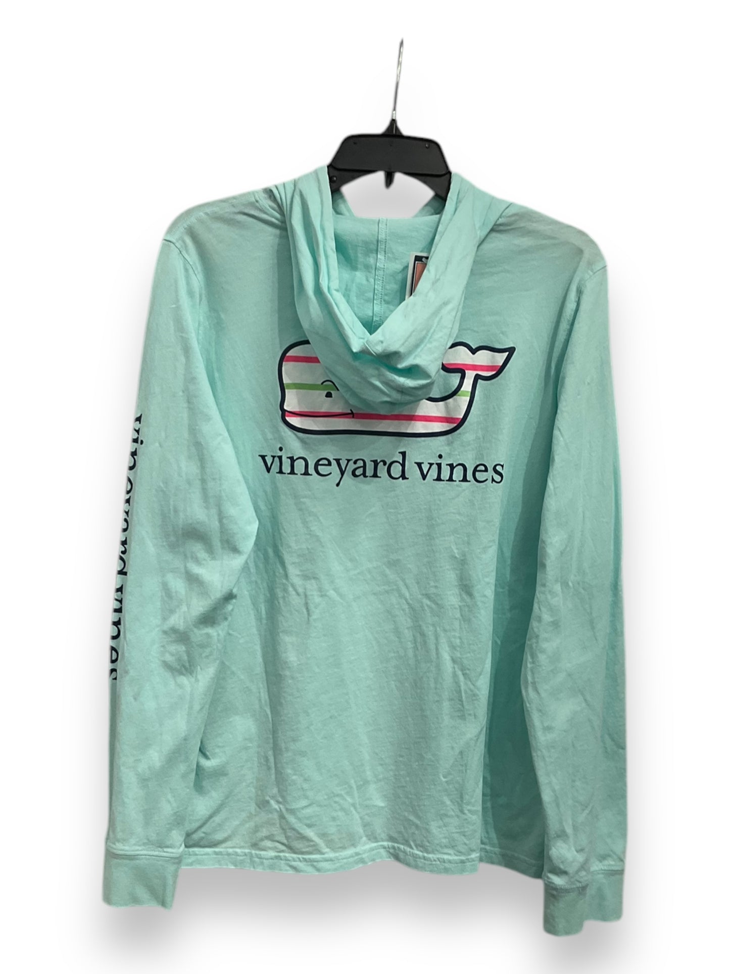 Top Long Sleeve By Vineyard Vines In Aqua, Size: Xl