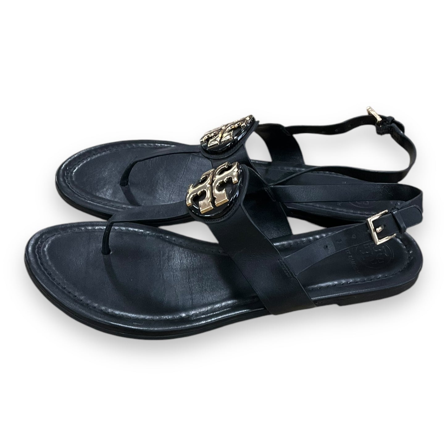 Sandals Designer By Tory Burch In Black, Size: 10