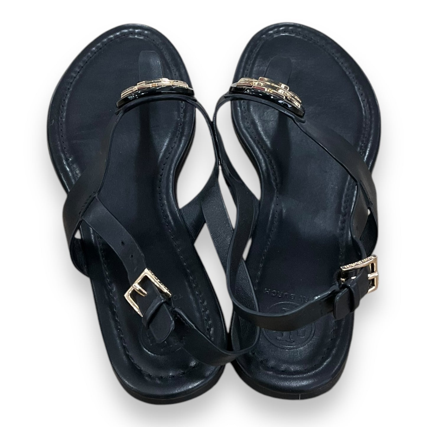 Sandals Designer By Tory Burch In Black, Size: 10