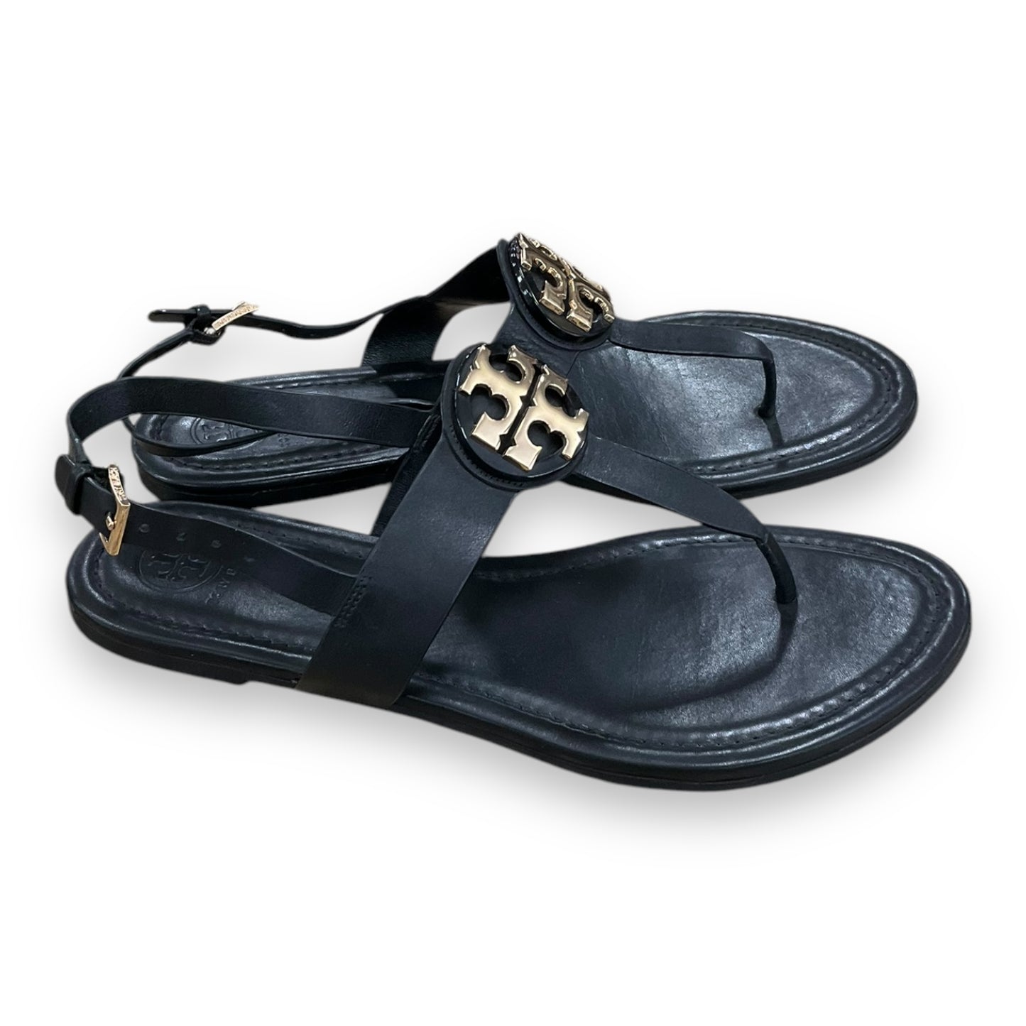 Sandals Designer By Tory Burch In Black, Size: 10