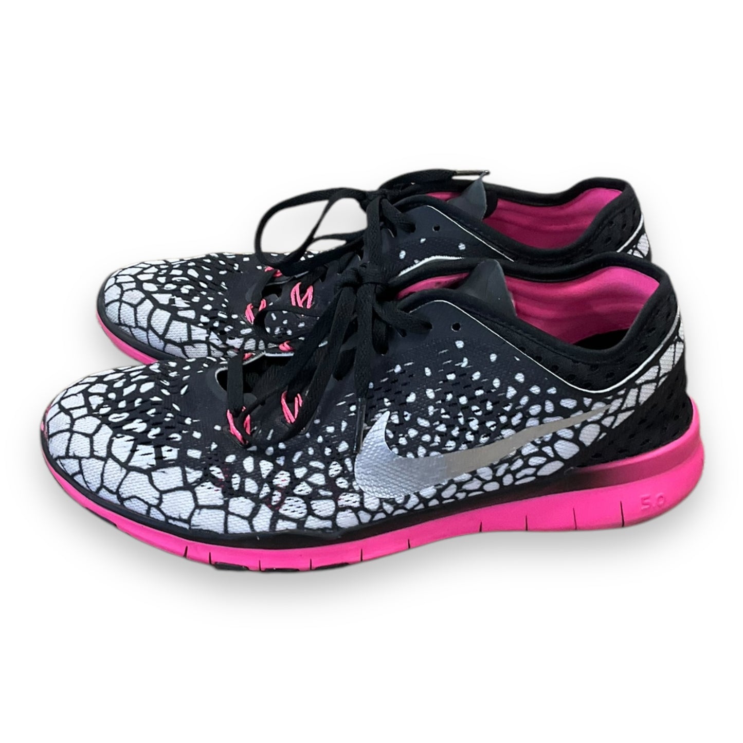 Shoes Athletic By Nike In Black & Pink, Size: 7.5