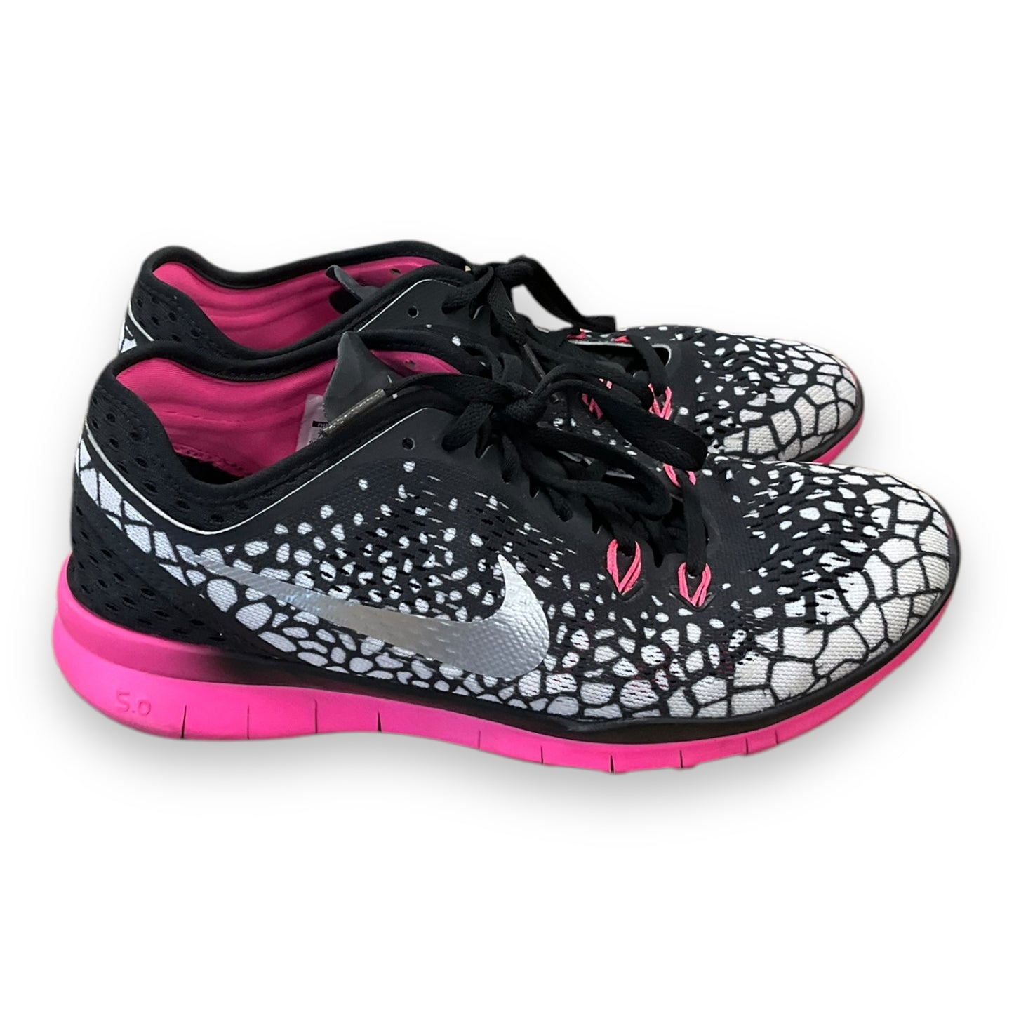 Shoes Athletic By Nike In Black & Pink, Size: 7.5