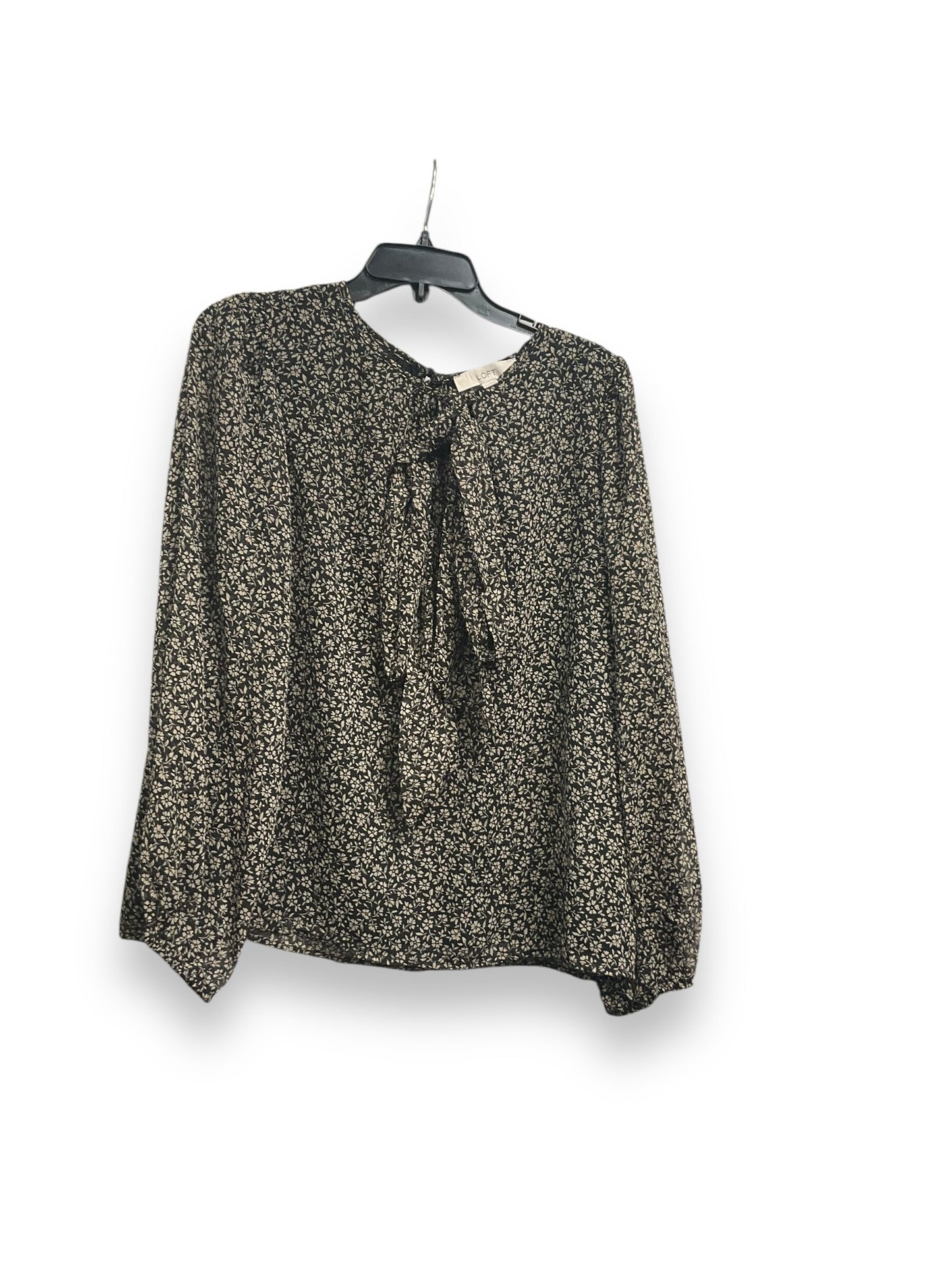 Blouse Long Sleeve By Loft  Size: L