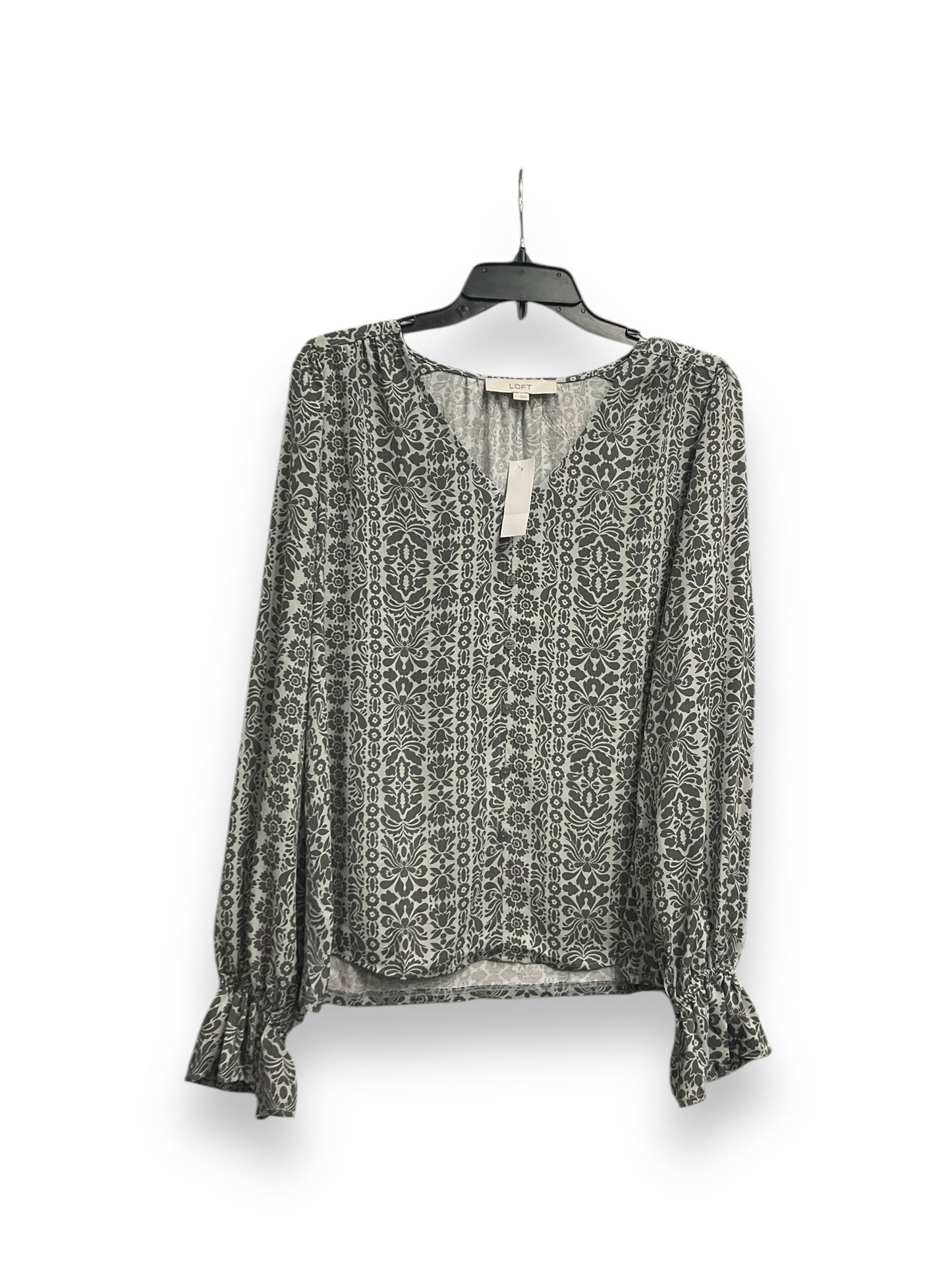 Blouse Long Sleeve By Loft  Size: L