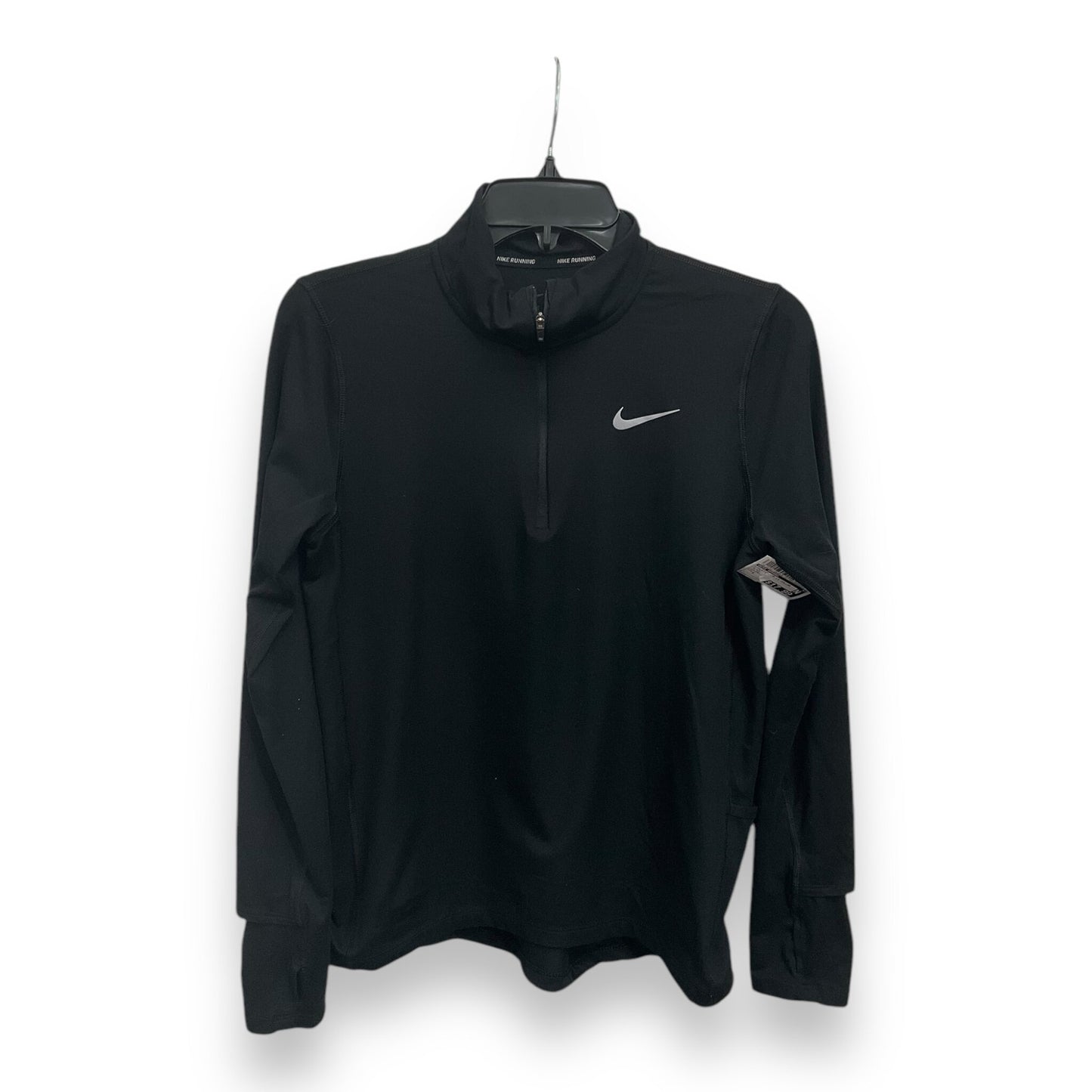 Athletic Top Long Sleeve Collar By Nike Apparel  Size: S