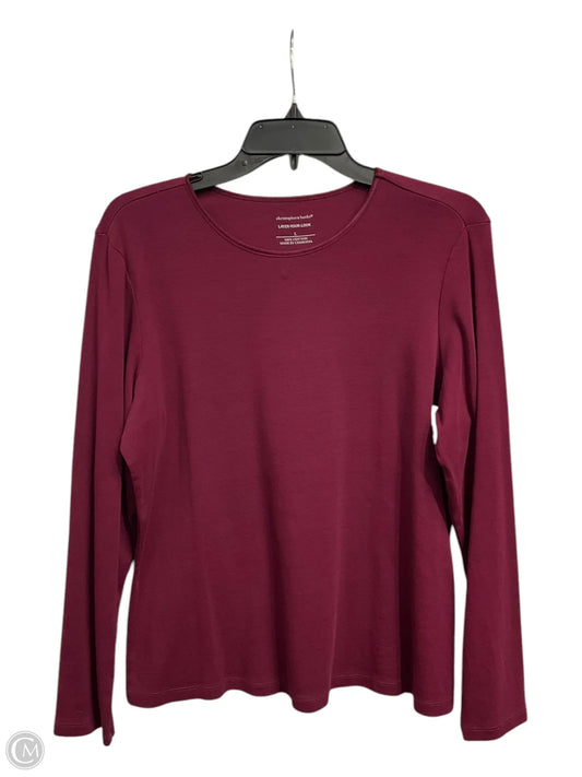 Top Long Sleeve Basic By Christopher And Banks  Size: L