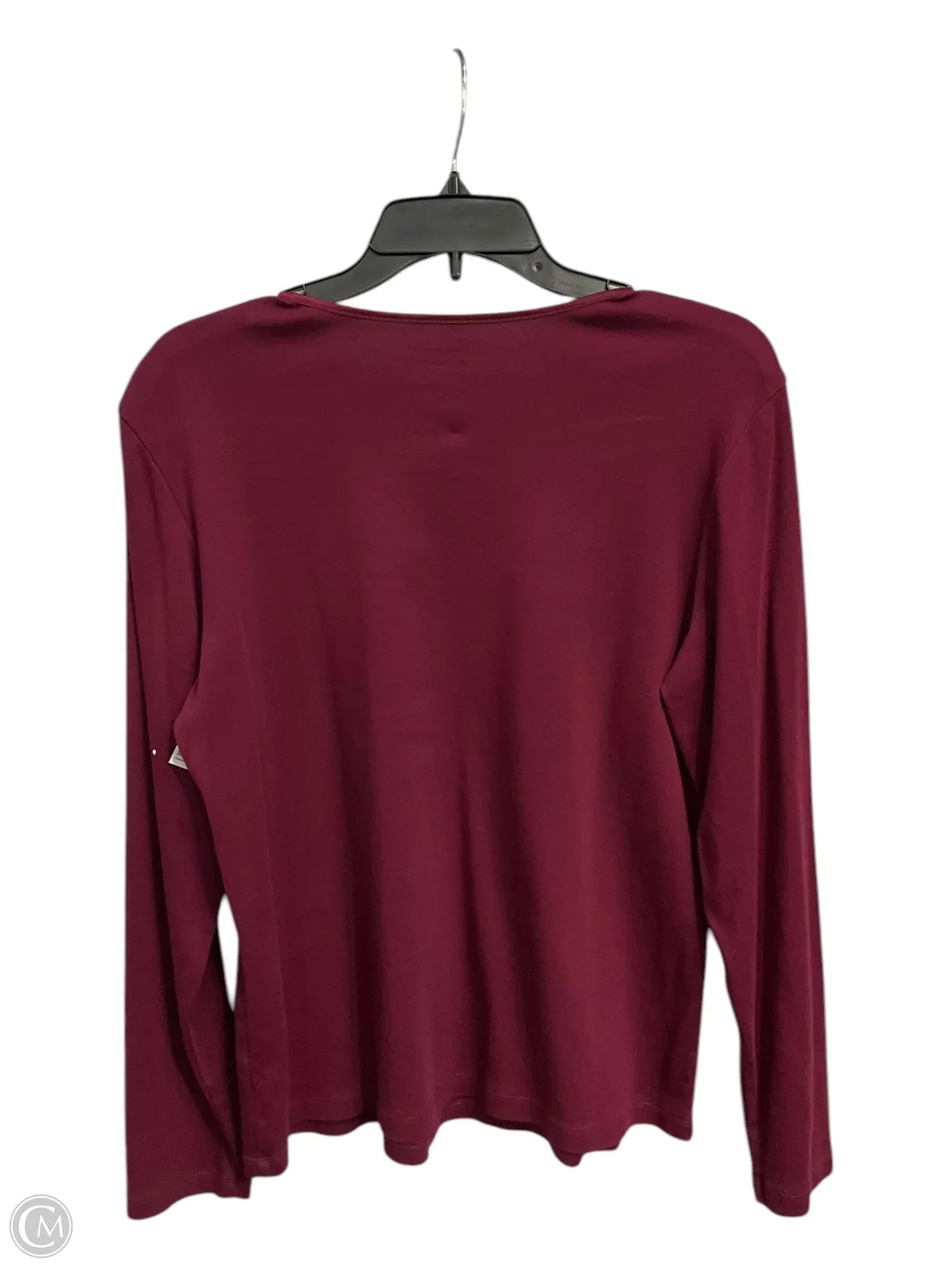 Top Long Sleeve Basic By Christopher And Banks  Size: L