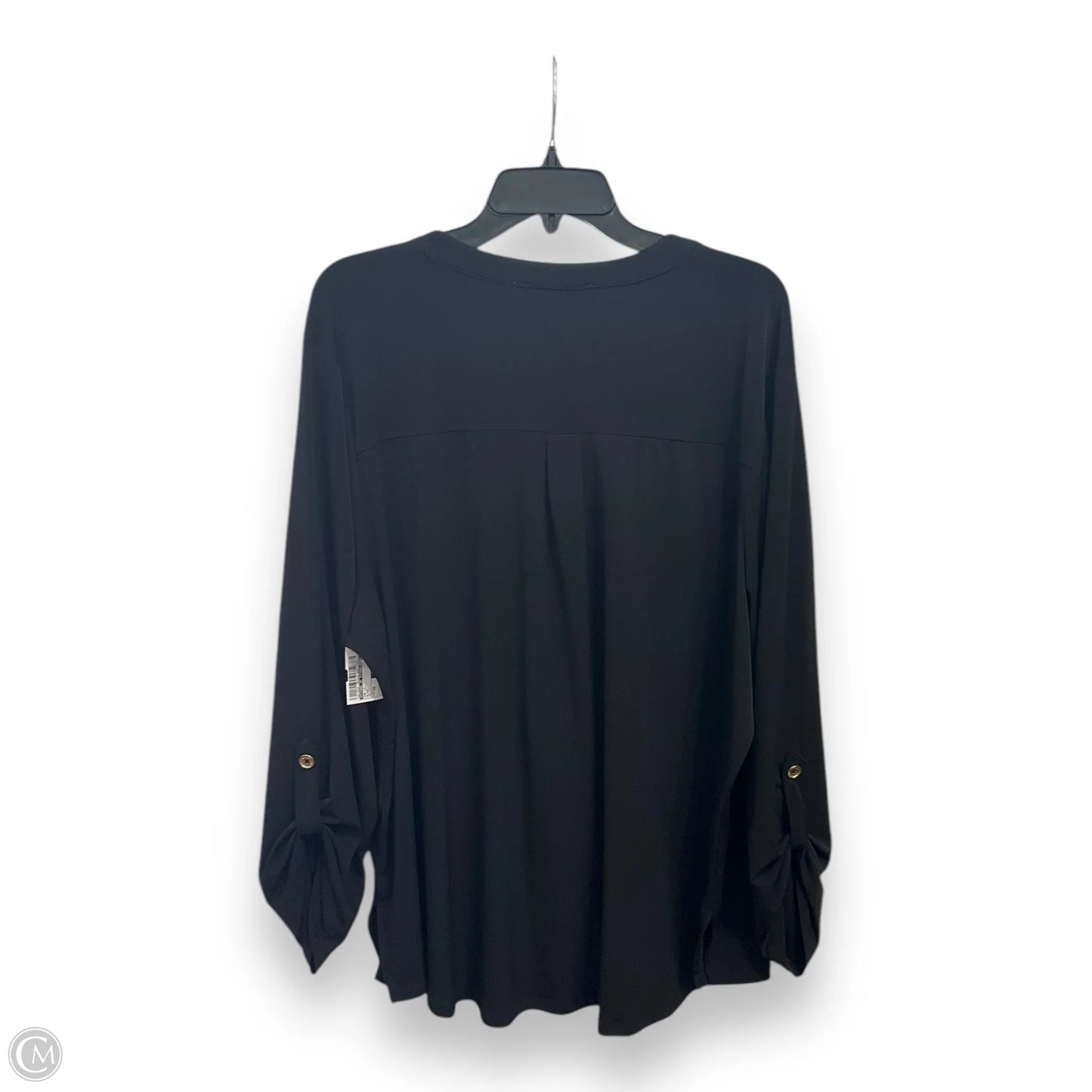 Top Long Sleeve By Michael By Michael Kors In Black, Size: 3x